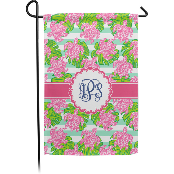 Custom Preppy Small Garden Flag - Single Sided w/ Monograms