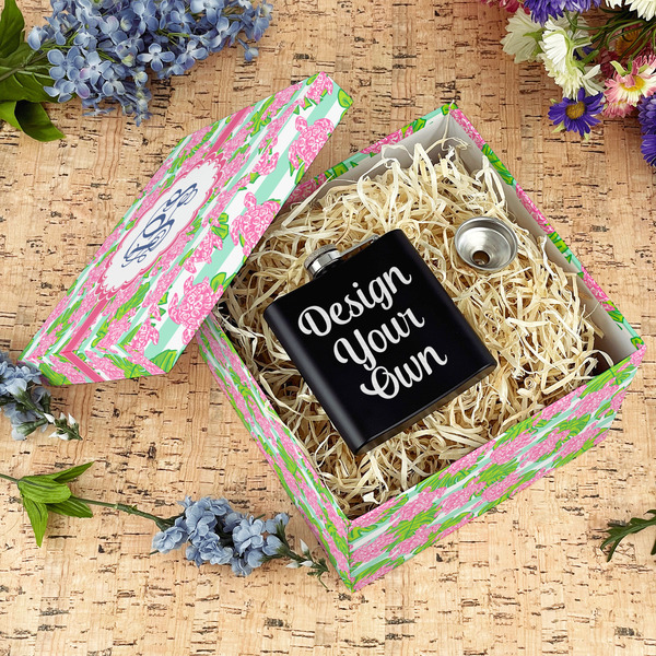 Preppy Gift Boxes with Lid - Canvas Wrapped - Large - In Context