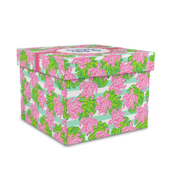 Preppy Gift Box with Lid - Canvas Wrapped - Medium (Personalized)