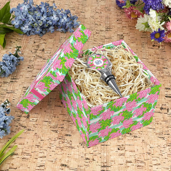 Preppy Gift Boxes with Lid - Canvas Wrapped - Medium - In Context