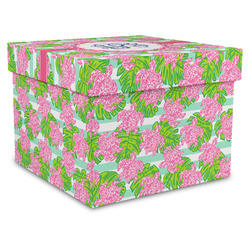 Preppy Gift Box with Lid - Canvas Wrapped - X-Large (Personalized)