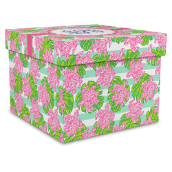 Preppy Gift Box with Lid - Canvas Wrapped - XX-Large (Personalized)