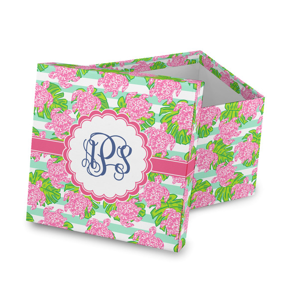Custom Preppy Gift Box with Lid - Canvas Wrapped (Personalized)