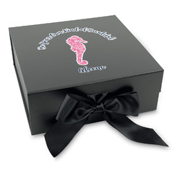 Preppy Gift Box with Magnetic Lid - Black (Personalized)