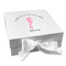 Preppy Gift Boxes with Magnetic Lid - White - Front