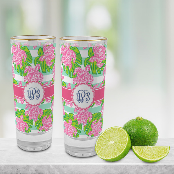 Preppy Glass Shot Glass - 2 oz - LIFESTYLE