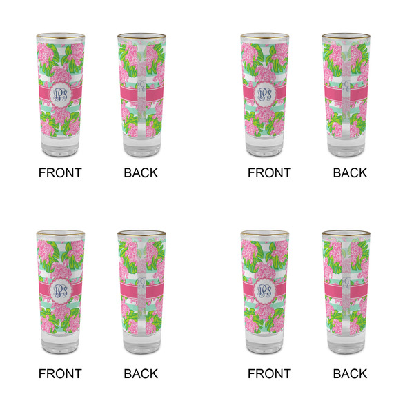 Preppy Glass Shot Glass - 2 oz - Set of 4 - APPROVAL