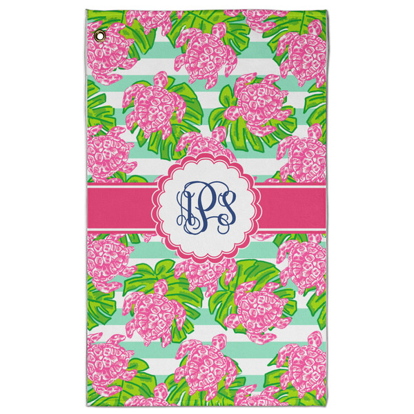 Custom Preppy Golf Towel - Poly-Cotton Blend - Large w/ Monograms