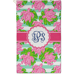 Preppy Golf Towel - Poly-Cotton Blend - Small w/ Monograms