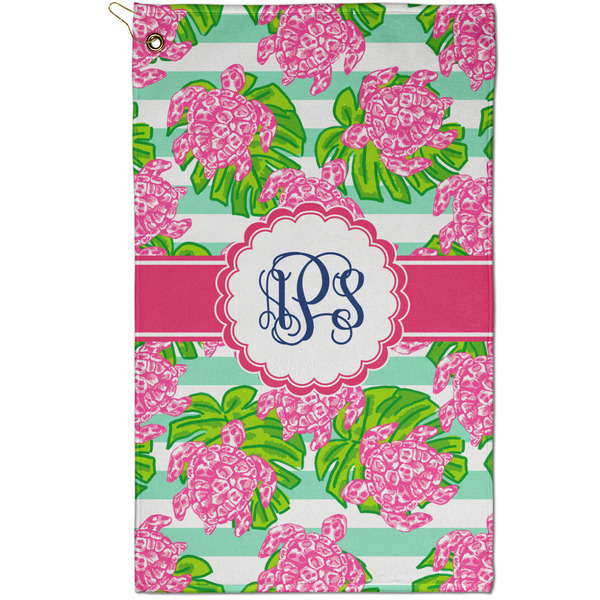 Custom Preppy Golf Towel - Poly-Cotton Blend - Small w/ Monograms