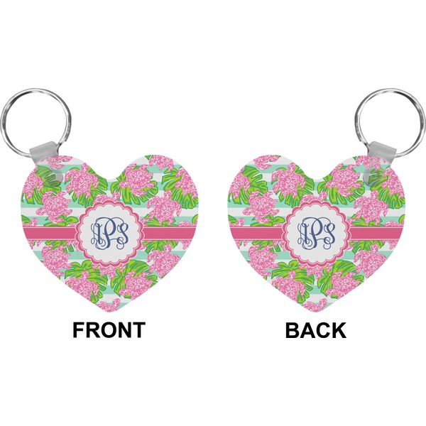 Preppy Heart Keychain (Front + Back)