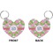 Preppy Heart Keychain (Front + Back)
