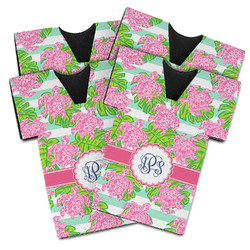 Preppy Jersey Bottle Cooler - Set of 4 (Personalized)