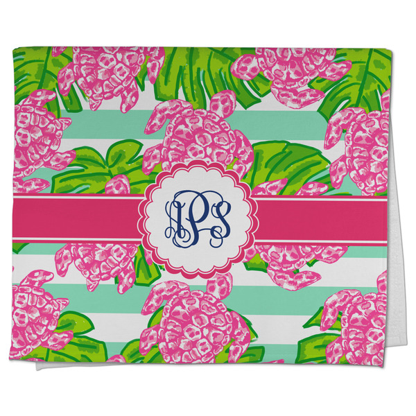 Custom Preppy Kitchen Towel - Poly Cotton w/ Monograms