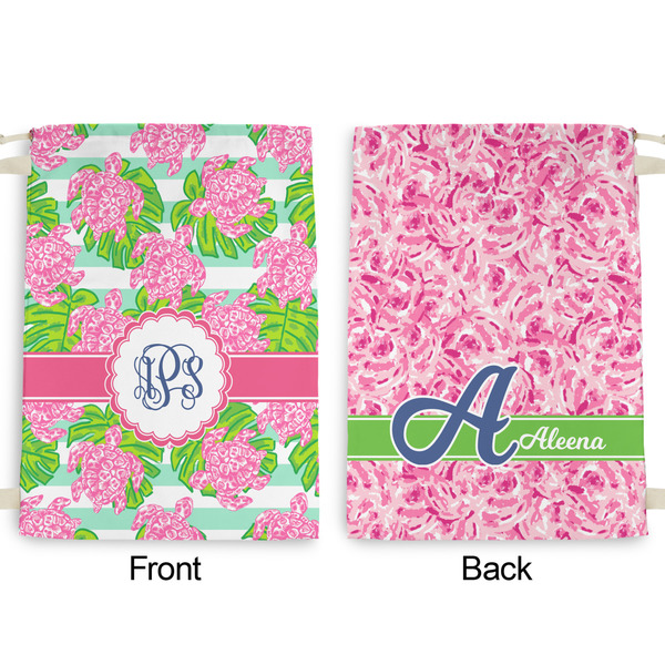 Preppy Large Laundry Bag - Front & Back View