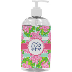 Preppy Plastic Soap / Lotion Dispenser (16 oz - Large - White) (Personalized)