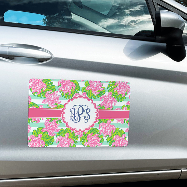 Preppy Large Rectangle Car Magnets- In Context