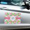 Preppy Large Rectangle Car Magnets- In Context