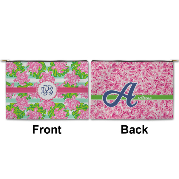 Preppy Large Zipper Pouch Approval (Front and Back)