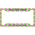 Preppy License Plate Frame - Style A (Personalized)