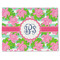 Preppy Single-Sided Linen Placemat - Single w/ Monogram