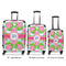 Preppy Luggage Bags all sizes - With Handle