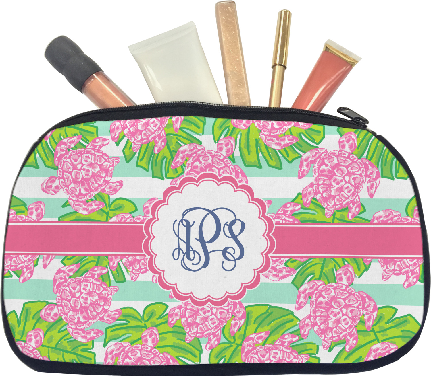 Preppy Makeup / Cosmetic Bag Medium (Personalized) YouCustomizeIt