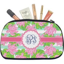Preppy Makeup / Cosmetic Bag - Medium (Personalized)