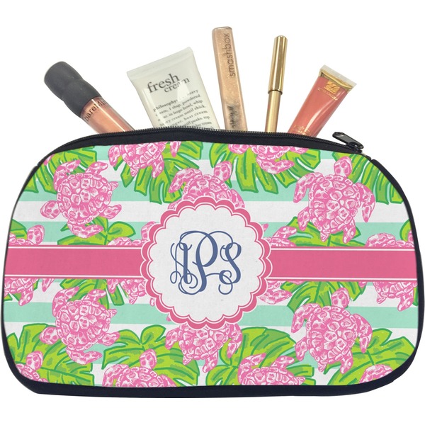 Custom Preppy Makeup / Cosmetic Bag - Medium (Personalized)