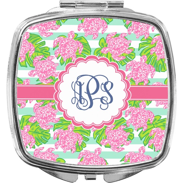 Custom Preppy Compact Makeup Mirror (Personalized)