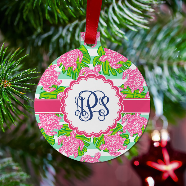 Preppy Metal Ball Ornament - Lifestyle