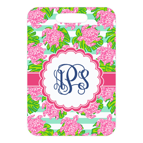 Preppy Metal Luggage Tag - Front Without Strap