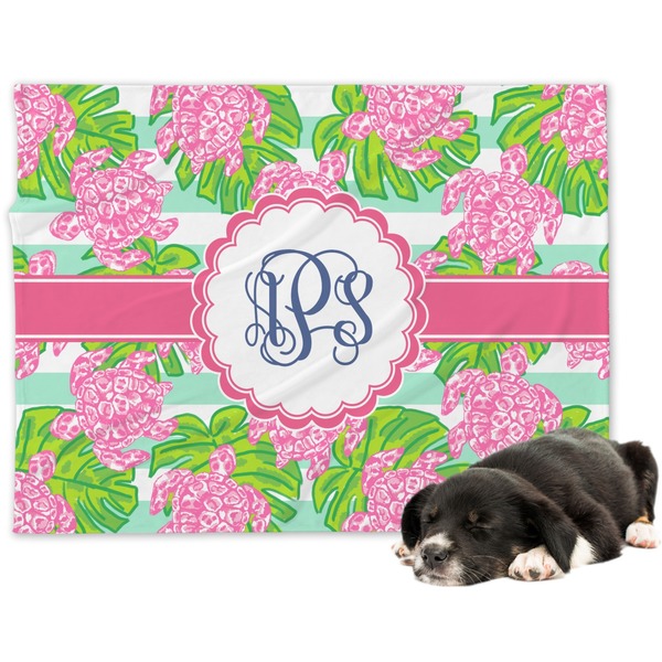 Custom Preppy Dog Blanket - Regular (Personalized)