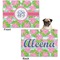 Preppy Microfleece Dog Blanket - Regular - Front & Back