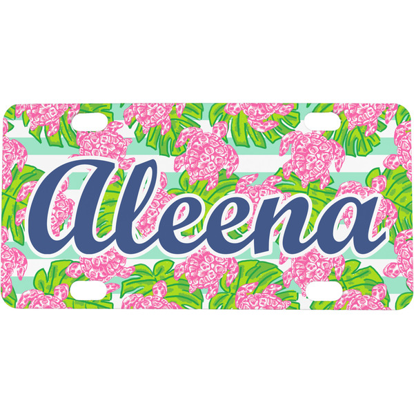 Custom Preppy Mini / Bicycle License Plate (4 Holes) (Personalized)