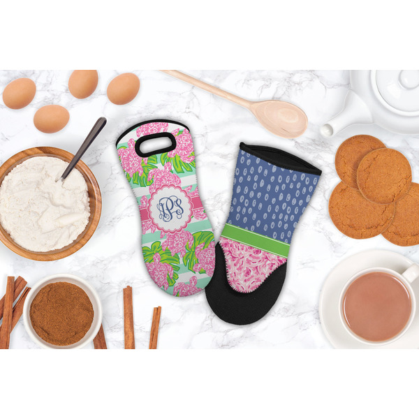 Preppy Neoprene Oven Mitt - Lifestyle Image