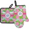 Preppy Right Oven Mitt & Pot Holder Set w/ Monogram