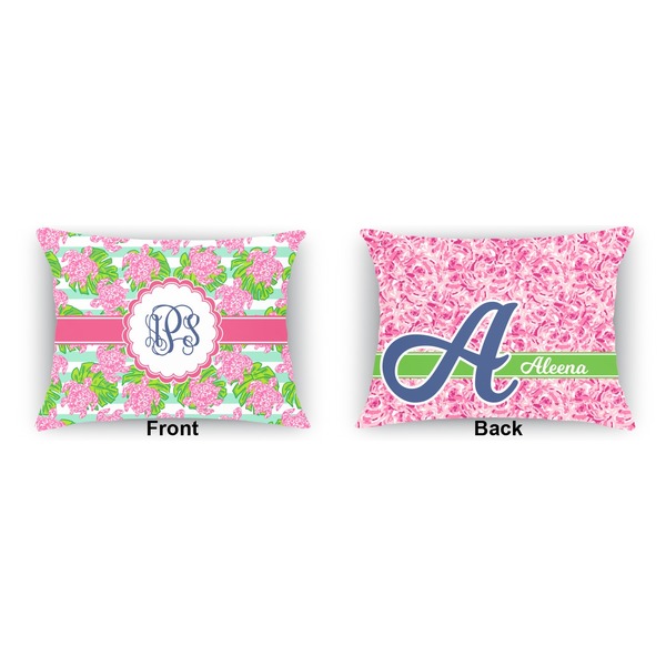 Preppy Outdoor Rectangular Throw Pillow (Front and Back)