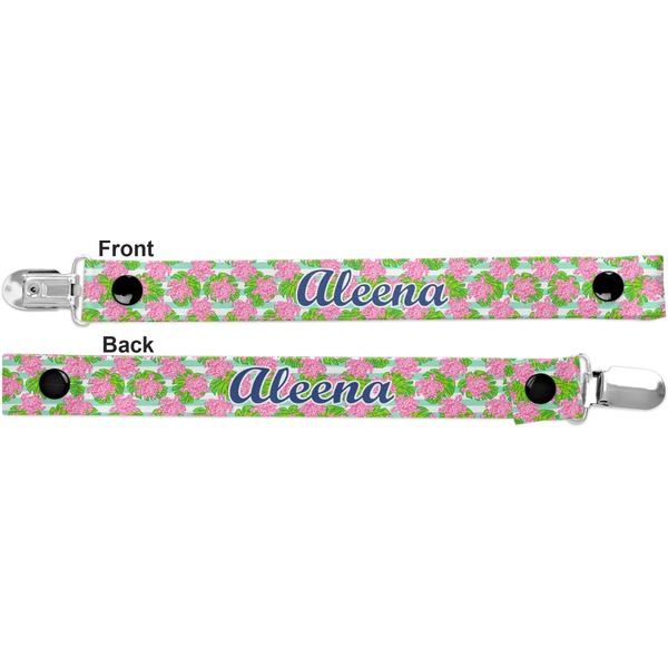 Preppy Pacifier Clip - Front and Back