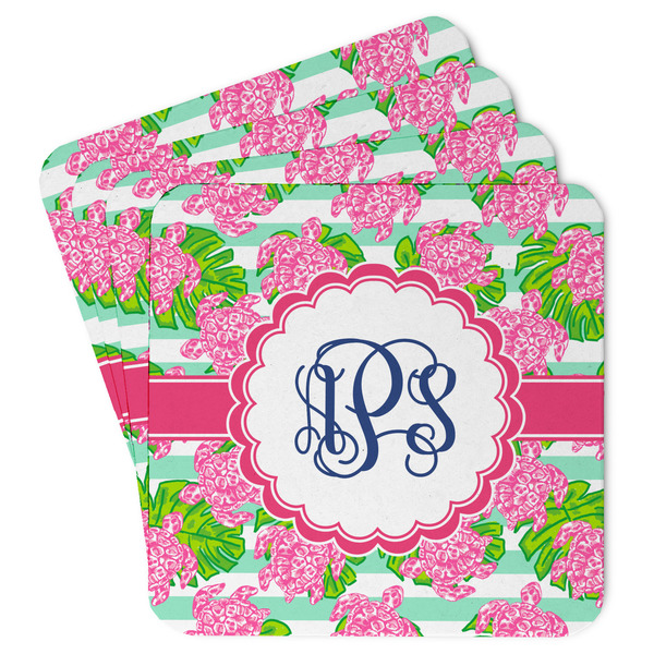 Custom Preppy Paper Coasters w/ Monograms
