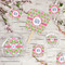 Preppy Party Supplies Combination Image - All items - Plates, Coasters, Fans