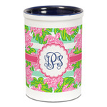 Preppy Ceramic Pencil Holders - Blue
