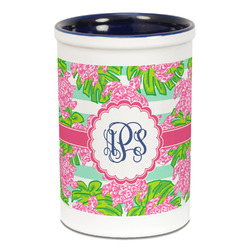 Preppy Ceramic Pencil Holders - Blue