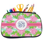 Preppy Neoprene Pencil Case - Medium w/ Monogram