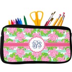 Preppy Neoprene Pencil Case - Small w/ Monogram