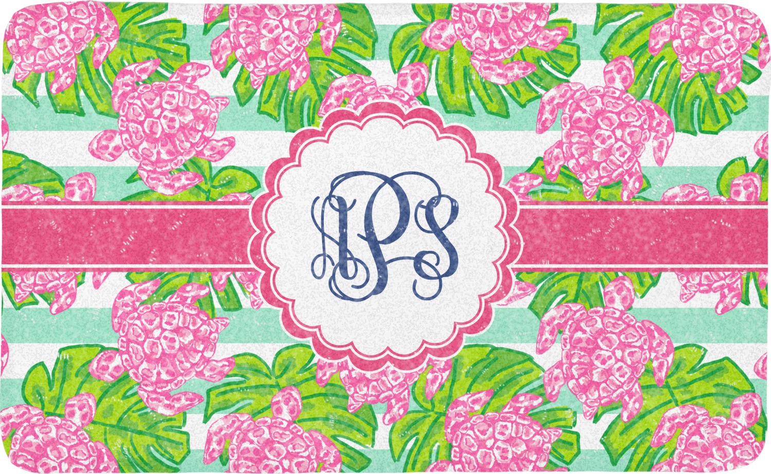 Preppy Bath Mat (Personalized) YouCustomizeIt