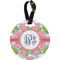 Preppy Personalized Round Luggage Tag