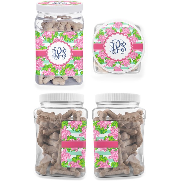 Preppy Pet Treat Jar - Multiple Angles