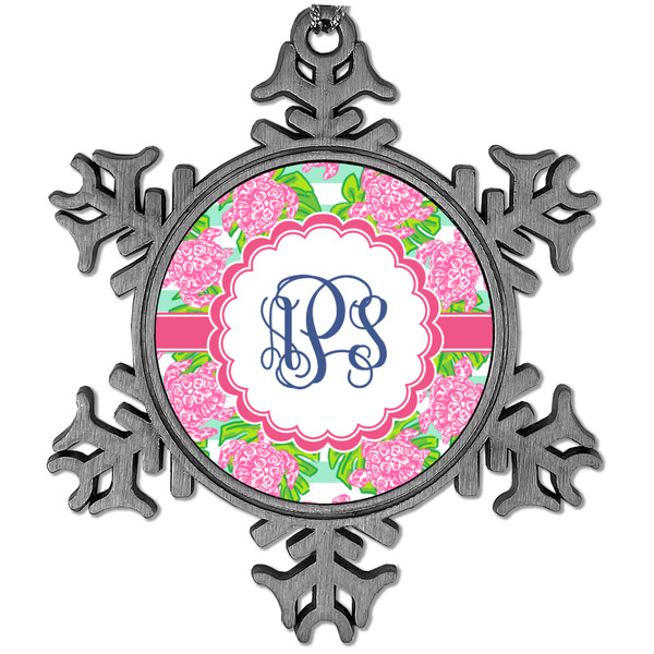 Custom Preppy Vintage Snowflake Ornament (Personalized)