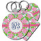 Preppy Plastic Keychain (Personalized)